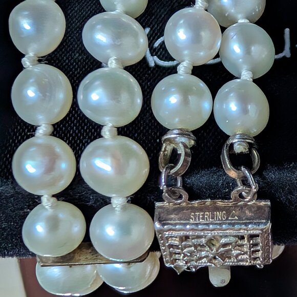 Pearl and Sterling Silver Bracelet - Picture 3 of 8